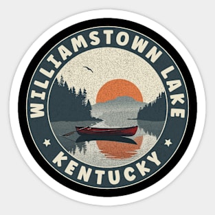 Williamstown Lake Kentucky Sunset Sticker